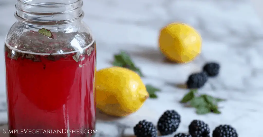 blackberry mint lemonade finished