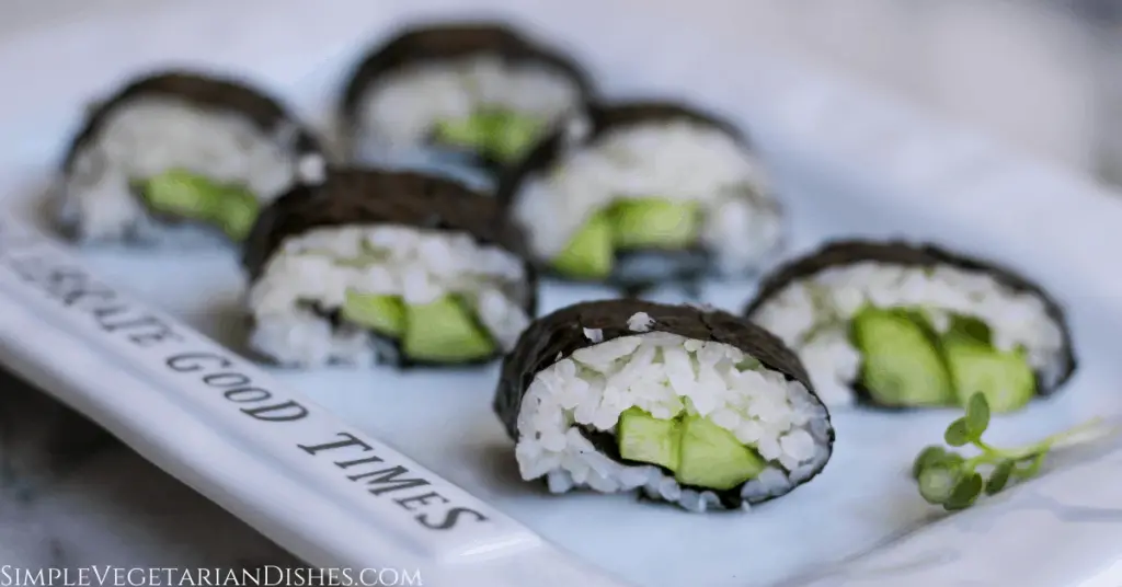 Kappa Maki - An Easy Cucumber Sushi Roll Three Ingredients!) - Simple Vegetarian