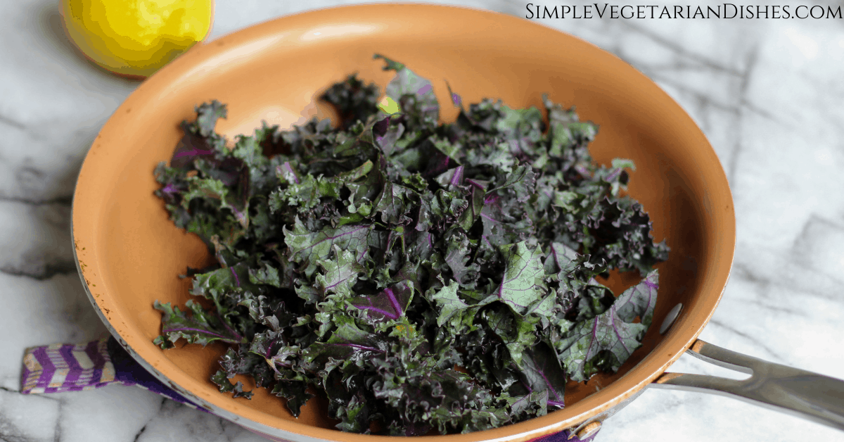 Purple Kale over Brown Jasmine Rice Easy and Delicious Simple