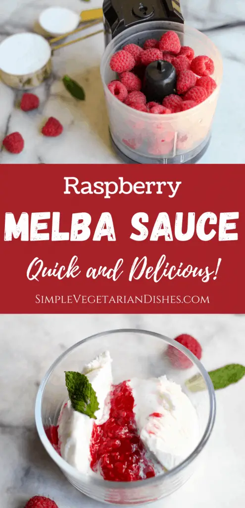 Melba sauce pinnable graphic