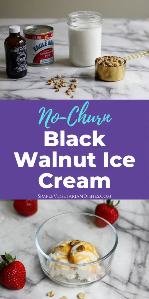 Black Walnut Ice Cream pinnable graphic