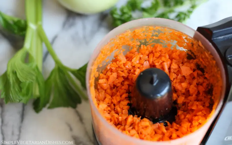 carrots shredded in food processor