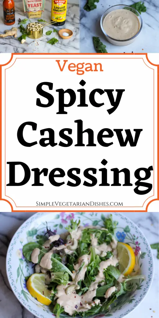spicy cashew dressing pin