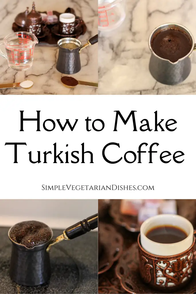 How to make Turkish coffee photos for benefits of Turkish coffee article