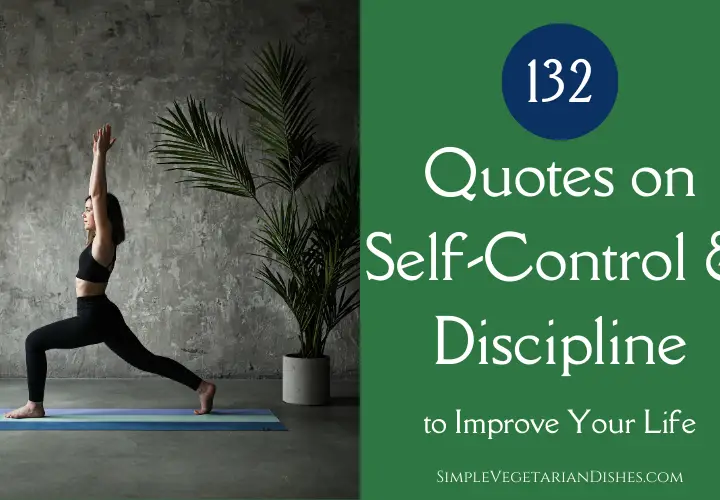 quotes on self-control and discipline featured image with woman doing yoga