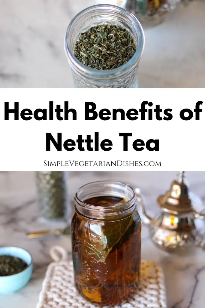 health benefits of nettle tea pinnable graphic